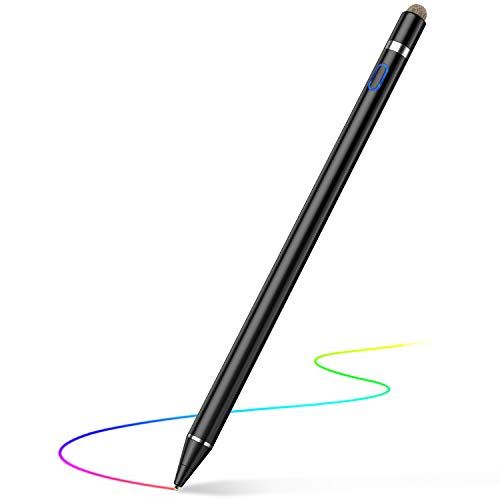 6874円 最大63 Offクーポン タッチペン 極細 スタイラスペン Ipad Iphone Android 導電繊維ペン先 1 45mm銅製ペン先 高感度 ツムツム Usb充電式 スマートフォン タブレット対応 ブラック