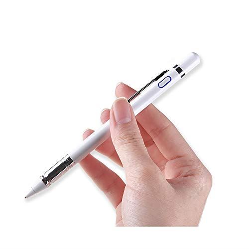 最新人気 タッチペン 極細 スタイラスペン スマートフォン Ipad Iphone Ios Android用 タッチペン 静電容量式 ツムツム Usb充電式 銅製1 4mm 2in1 導電繊維ペン先 ホワイト2 Wes Store 全ての Atsu Edu Ge