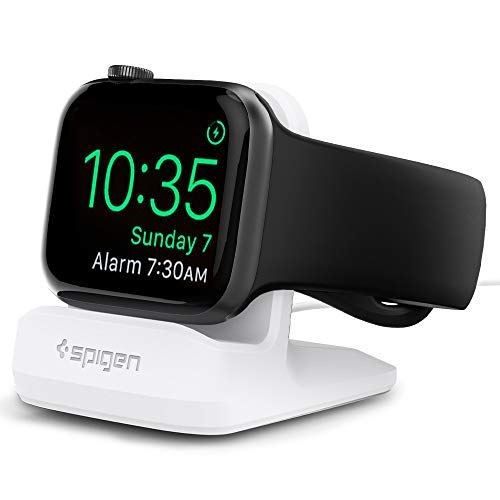 Spigen Apple Watch スタンド All 対応 Apple Watch 充電スタンド 充電 クレードル ドック アップルウォッチ シリーズ SE 6 5 4 3 2 1 38mm/42mm 対応 ホワイト 000CD21181 S350