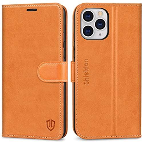 特売 Shieldon Iphone 12 Pro Max ケース 本革 Iphone12 Pro Max ケース手帳型 Iphone12 Pro Max スマホケース 耐衝撃tpu素材 Rfidブロッキング 技術 カード収納 サイドマグネット式 スタンド機能 アイフォン12プロマックス手帳ケース 360 レトロブラウン Wes Store