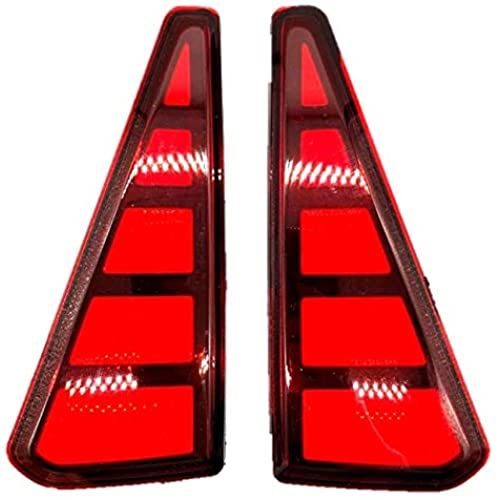 ブロック ファイバー LED リフレクター レッドパネル 左右2個セット TOYOTA 80系 NOAH VOXY ブレーキ連動 リア スモール テール ランプ ライト デイライト｜WES STORE