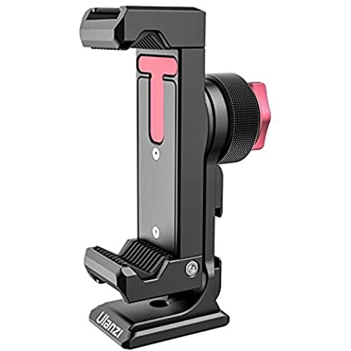 Ulanzi ST-27 スマートフォン用三脚アダプター スマート iphone 三脚ホルダー 全金属製 ホットシュー 付き スマホホルダー フォンホルダー スマホ三脚アダプター 三脚 iphoneホルダー ...｜WES STORE