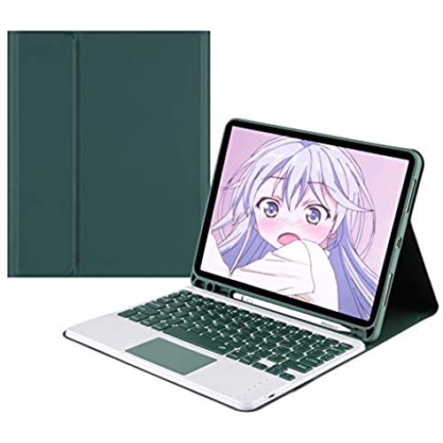 人気 2021新型 iPad 10.2キーボードケース 第9世代 8世代 7世代 ペンシルホルダー付き 脱着式 Bluetooth キーボード タッチパッド搭載 可愛い 軽量 薄型 おしゃれ iPad 9 iPad 8 ...