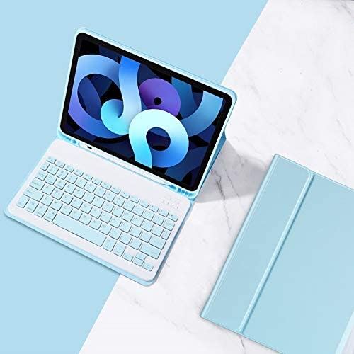 iPad Pro 12.9 インチ 2021 2020 2018年型 キーボード ケース キャンディー色 ペンホルダー付き iPadPro12.9 第 5 世代 4 世代 保護カバー 分離式 女性 人気 キーボード付き ...