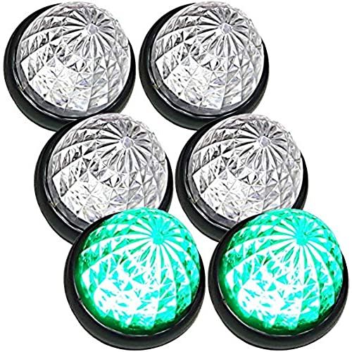 Customize（カスタマイズ） トラック用 マーカーランプ LED サイド マーカー 16LED 24V 用 クリアレンズ 6個セット (グリーン) 4,773円