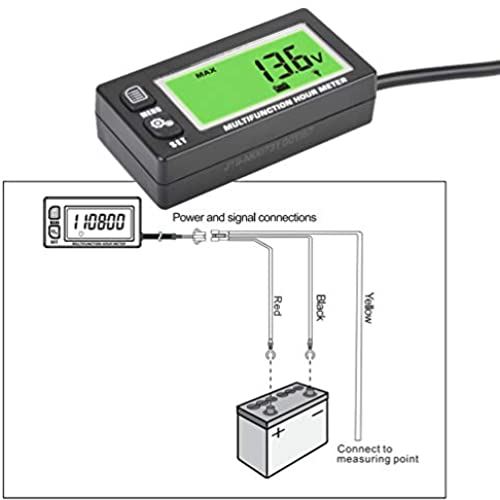 タコメーター バイク アワーメーター 車用 高精度 液晶盤led スピードメーター デジタルタコメーター リセット可能