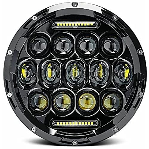 ヘッドライト7インチ ledヘッドライト ハーレー DRL付き Hi/Loビーム ホワイト明るい 防水75W 1個セット 12,333円
