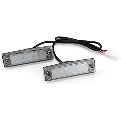 150系 プラド LED ライセンスランプ ナンバー灯 全年式対応 ユニット交換型 光量+400％ 6500K ホワイト 取付説明書付き