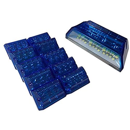 Discover winds とっても明るいダウンライト搭載！高輝度LEDマーカー 24V サイドマーカー ブルー10個
