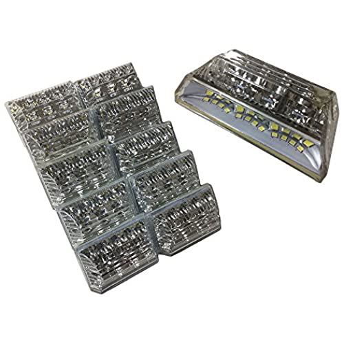 Discover winds とっても明るいダウンライト搭載!高輝度LEDマーカー 24V サイドマーカー クリア10個|WES STORE