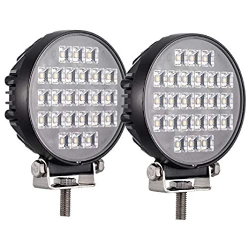 Raycharm LED 補助灯 ワークライト 丸型 直径114mm 24W 6000K 広角 60度 拡散ビーム DC12V 24V兼用 LEDポーチライト バックランプ ノイズレス対策品 SUV トラック トラクター｜WES STORE 13,148円