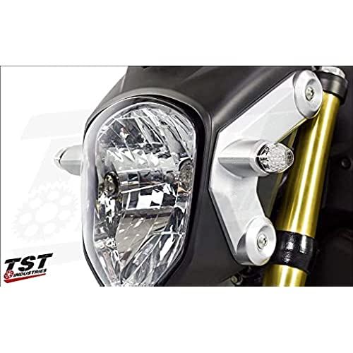 TST グロム (13-22) 専用 フロント LEDウインカー 専用コネクター付き FLH01C (クリア)|WES STORE