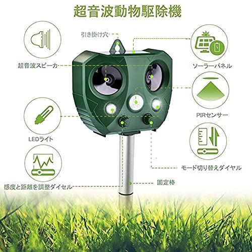 最大42 Offクーポン 猫よけ 動物撃退器 害獣撃退 超音波 ソーラー充電 猫避け 狸避けこうもり撃退 糞被害 鳥害対策 ネズミよけ 猫よけグッズ 5つモード Usb充電 Led強力フラッシュライト Mda Edostate Gov Ng