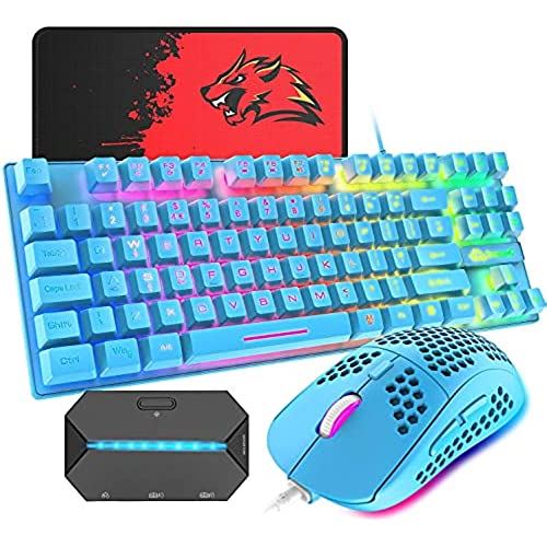 楽天市場】ゲーミングキーボード マウス コンバータ付き