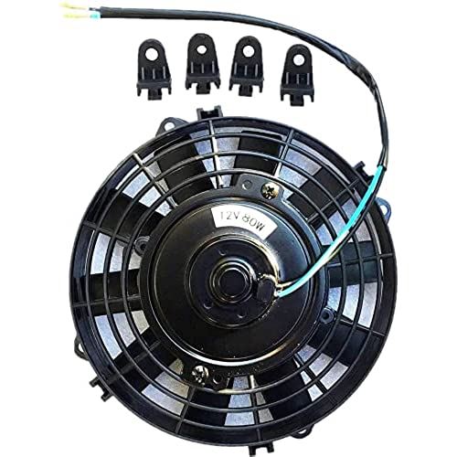(mind items) 8インチ 汎用 電動ファン 薄型 プル式 吸風式 12V 自動車用｜WES STORE
