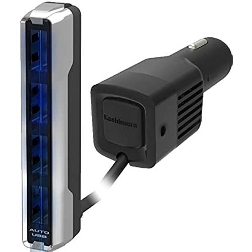 カシムラ DC-7.2A-リバーシブルUSB 4ポート 自動判定 セパレート スリムタイプ USB車載充電器 分配器 高出力 12V/24V車対応 NDC-024