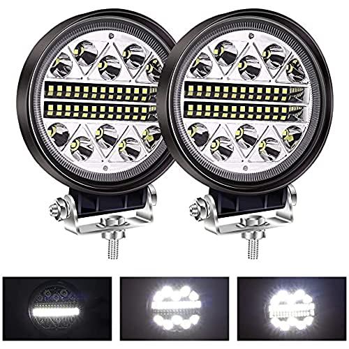 X-STYLE LED作業灯 デッキライト 12V 24V 2つモード 常時点灯/ストロボ 102W ワークライト ホワイト 防水 各種作業車に対応 ジープ トラック SUV ATV UTV 前照灯 2個セット