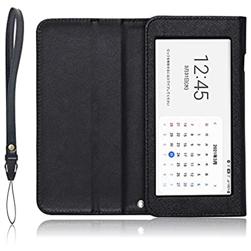 au/UQ Galaxy Mobile Wi-Fi SCR01 専用 モバイルルーター ケース 保護フィルム付き (ブラック)