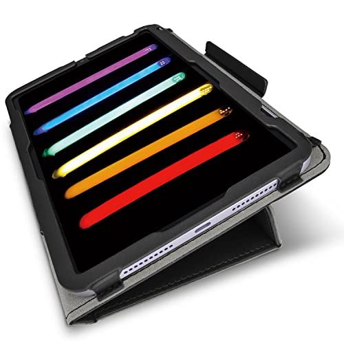 エレコム iPad mini6 第6時人 (2021年) 容れもの 軽さ 絵図一角 Apple Pencil納める ホンブルグ帽なめし革 黒いこと 結核症-A21SDPLCBK 軽さ・絵図一角