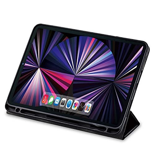 エレコム iPad Pro 11 第3/2世代 (2021/2020年) ケース 360度回転 オートスリープ対応 ブラック TB-A21PMSA360BK 360度回転・ブラック