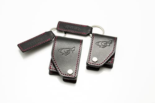 Grazio\u0026Co.栃木レザーキーケースMODEL-２ TYPE-A BK*RED