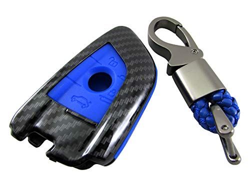 BRIGHTZ BMW 3シリーズ G20 カーボン調スマートキーケース 青 【 KEY-CASE-043 】 G 20 320i 330i 33715