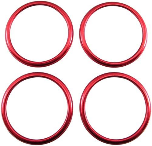 BRIGHTZ AZワゴン MJ21S MJ22S ステンレスセンターホイールキャップリング 4PC 赤 【 SID−ETC−SMA−012 】 MJ21 MJ22 MJ J21 J22 AZ ワゴン|WES STORE