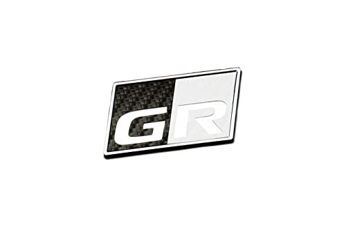 Grazio&Co. GRヤリス カーボンルックGRプレート サイドRH TYPE-C BK*WH