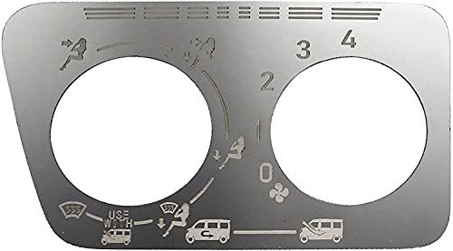 BRIGHTZ ピクシスバン S321M S331M 後期 超鏡面ステンレスメッキエアコンスイッチパネル 【 INT-ETC-463 】 S321 S331 321 331 ピクシス バン 46871