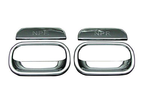 BRIGHTZ いすゞ NEWエルフ メッキドアハンドルカバー ノブ皿セット Aタイプ 【 TRUCK-S-007 】 13956｜WES STORE