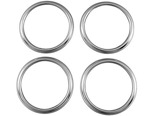 BRIGHTZ AZワゴン MJ23S ステンレスセンターホイールキャップリング 4PC サテンシルバー 【 SID−ETC−SMA−008 】 MJ23 MJ J23 23 AZ ワゴン|WES STORE