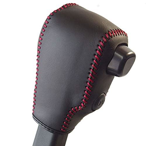 3D-20 DIYシフトノブ本革巻替キット 現行S321G/331G アトレーワゴン・S321V/331V ハイゼットカーゴ・ハイゼットデッキバン左右黒革×上下黒革×赤ステッチ 1BK3D20B1B1R
