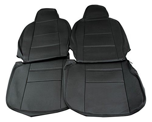 Spiegel シートカバー ダイハツ ハイゼットカーゴ S321V S331V(2011年12以降) フロント ヘッドレスト一体 ブラック