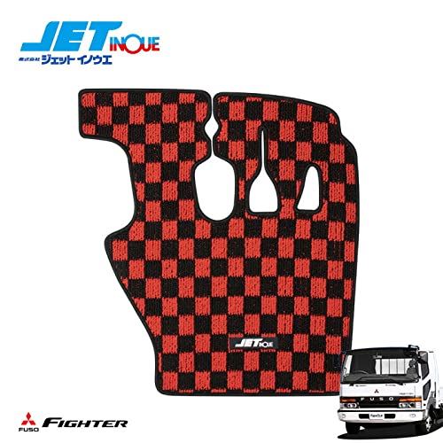 ジェットイノウエ(JET INOUE) フロアマット チェック柄 ベストワンファイターS レッド/黒 R 523298