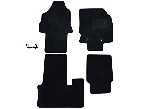BRIGHTZ シフォンカスタム LA650F LA660F フロアマット 4PC 止め具付き【 FLOOR-MAT-036 】 LA650 LA660 A650 A660 650 660 シフォン カスタム ブラック 41057｜WES STORE