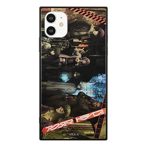 グルマンディーズ バンダイ アクダマドライブ iPhone11/XR(6.1インチ)対応 スクエアガラスケース A BAD-02A ブラック画像