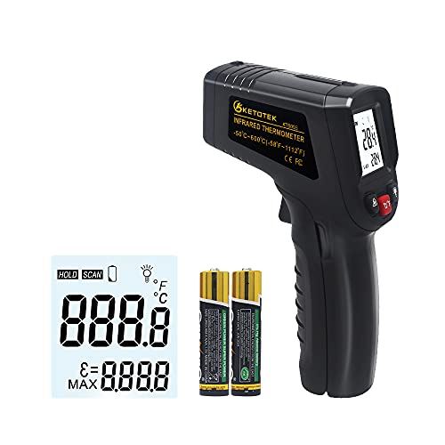 KT600B非接触赤外線温度計調理デジタル温度計キッチン産業用-50℃?600℃（-58??1112?）（人間用ではありません）