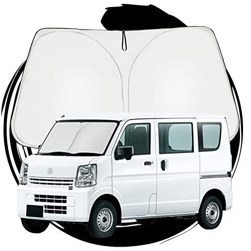 ruiya スズキ エブリイ エブリイワゴン da-17v da17w 専用 サンシェード フロントガラス用 パラソル 車用サンシェード アクセサリー UVカット 日よけ 車中泊 折り畳み式 カスタム パーツ スズキ エブリイ/エブリイワゴン|WES STORE