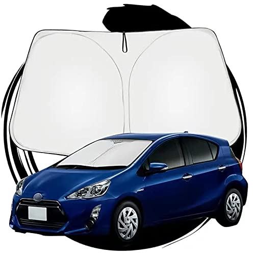ruiya トヨタ アクア NHP10 NHP10H型 専用 サンシェード フロントガラス用 パラソル 車用サンシェード UVカット 日よけ 車中泊 折り畳み式 カスタム パーツ
