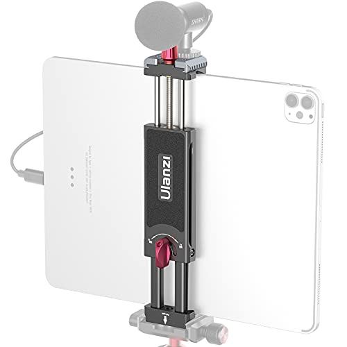 Ulanzi タブレットホルダー 三脚用 ipadホルダー 金属製 7.9-12.9 インチ iPadブラケット 2つアルカスイス ゴールドシュー付き iPad iPad iPad mini iPad Air iPad ... 金属製 新版｜WES STORE