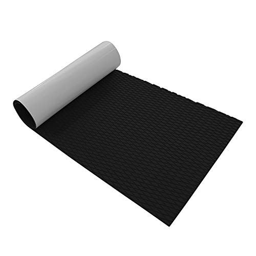 uyoyous EVA デッキシート マット 220ｘ60cmx 5mm 自己接着 ボートヨット フォームマット 船用 滑り止めマット 菱形 マリン ボートシート フロアカーペット EVA 掃除簡単 フリーカット｜WES STORE