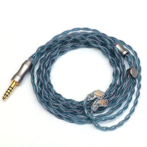 Tripowin Alteaアップグレードされた6N-OCC Litz 4コアHIFIイヤホンケーブル 高純度(99.9999%)6N単結晶銅ケーブル リケーブル可能イヤホンに適用 26 AWG標準で生産 酸化にくい ... 4.4mm-バランスプラグ QDC差し込み式｜WES STORE