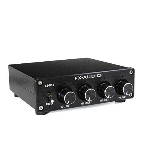 FX-AUDIO- LS-01J [ブラック] 4chラインスプリッター ＆ プリアンプ RCA出力を4分配｜WES STORE