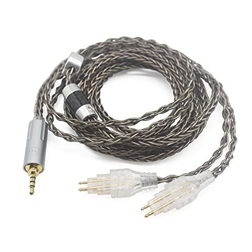 Youkamoo 2.5mm バランス交換アップグレードケーブルHD580、HD600、HD650、HD660S、HD58X、HD6XXヘッドフォンアップグレードケーブルと互換性があります