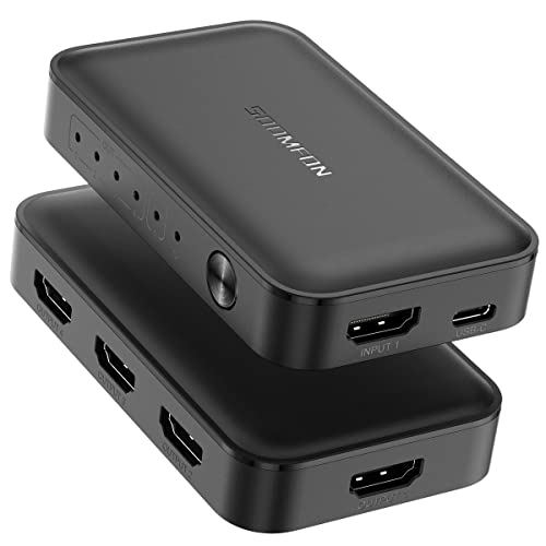 SOOMFON HDMI 分配器 1入力4出力 HDMI スプリッター HDMI2.0規格 4画面同時出力 3D対応 4K60Hz HDMI Splitter CEC HDR HDCP2.2対応 TV