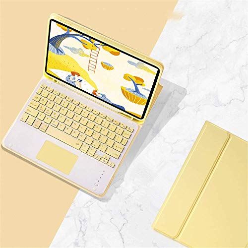 好評受付中 人気 年 第3世代 Ipad Pro 11キーボードケース ペンシルホルダー付き 脱着式 Bluetooth キーボード タッチパッド搭載 ペンシル充電対応 可愛い 軽量 薄型 おしゃれ 第2世代 アイパッドプロ11インチキーボード ケース 手帳型 Pro11 21 18 黄 Fucoa Cl