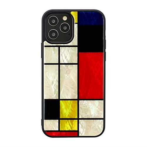 ikins iPhone 12 ケース 12 Pro ケース 天然貝 Pearl Qi充電 ワイヤレス充電 アイフォン 12 プロ カバー Mondrian I19288i12P iPhone 12 / 12 Pro｜WES STORE