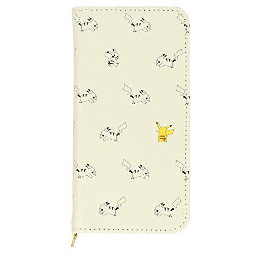 グルマンディーズ ポケットモンスター iPhone12 mini(5.4インチ)対応フリップカバー ピカチュウ POKE-672A ベージュ｜WES STORE
