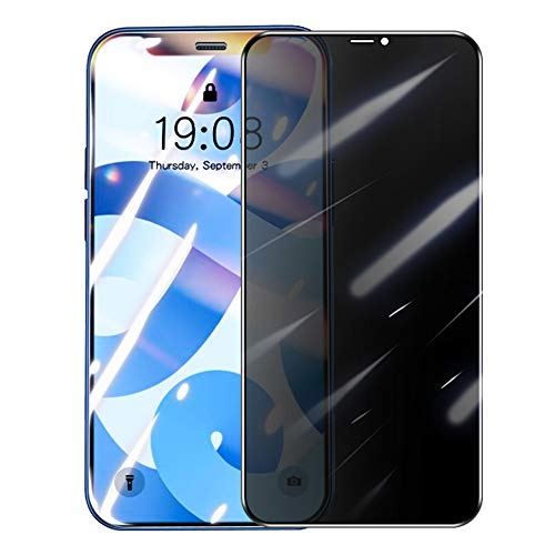 iphone12 ガラスフィルム 覗き見防止フィルム iphone12pro promax mini用フィルム 5.4インチ 6.1インチ 6.7インチ iphone12 ケース対応 (6.1インチiPhone12/iPhone12pro用)