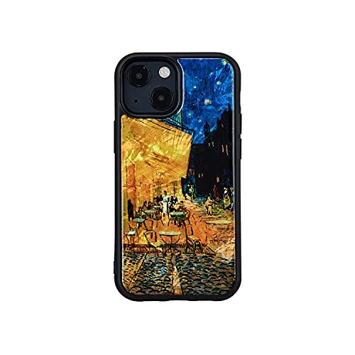 ikins iPhone 13 Pro ケース 天然貝 [ Pearl 名画シリーズ 名作絵画 ハイブリッド TPU ストラップホール付き ワイヤレス充電 ] フィンセント・ファン・ゴッホ 夜のカフェテラス I21070i13P